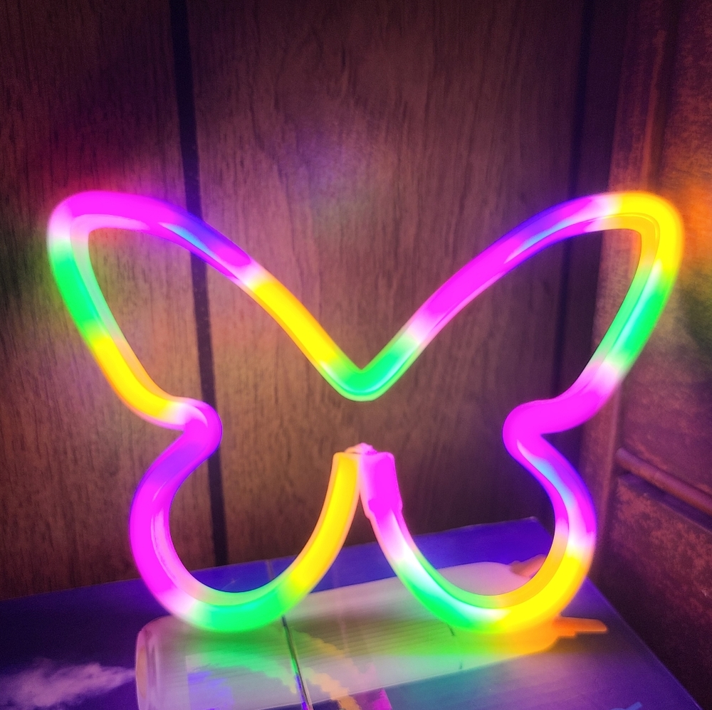 Colorful Butterfly LED Neon Light NIB